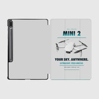 Thumbnail for DJI Mini 2 design on light gray samsung tablet tablet case