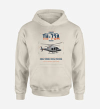 Thumbnail for Leonardo TH-73A Thrasher design on khaki double-side hoodie, single-side print
