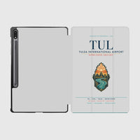 Thumbnail for Tulsa International Airport (TUL) design on light gray samsung tablet tablet case