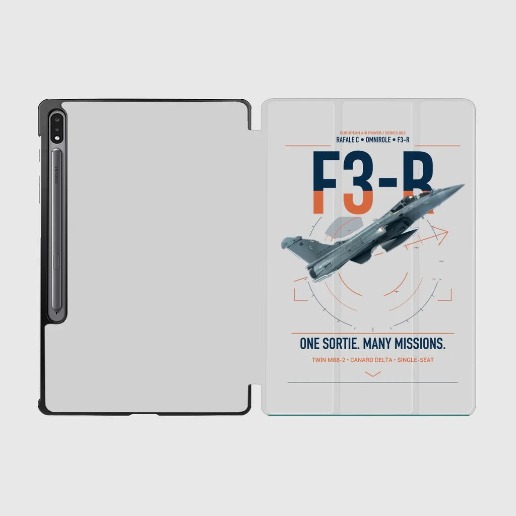 Dassault Rafale C — F3-R standard design on light gray samsung tablet tablet case