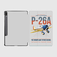 Thumbnail for Boeing P-26A Peashooter design on light gray samsung tablet tablet case