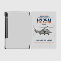 Thumbnail for Airbus Helicopters H225M Caracal design on light gray samsung tablet tablet case