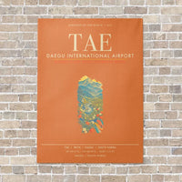 Thumbnail for Daegu International Airport TAE - Canvas Framed - Orange