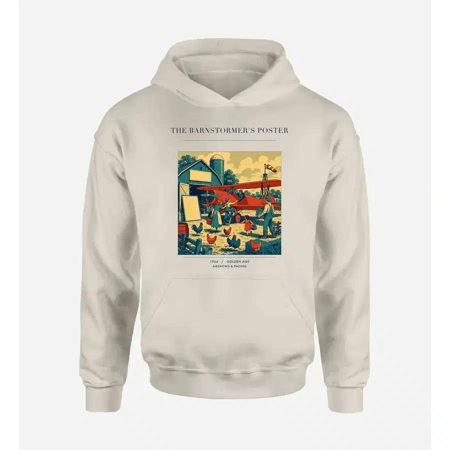 VINTAGE G4165 - The Barnstormer's Poster - Premium Hoodie design on khaki premium