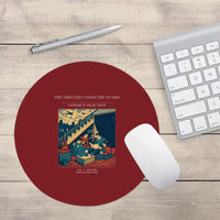 Thumbnail for VINTAGE G4533 - The Shelter Under The Stairs - Designed Mouse Pads design on darkred round