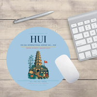 Thumbnail for Phu Bai International Airport (HUI) design on light blue round mouse pad