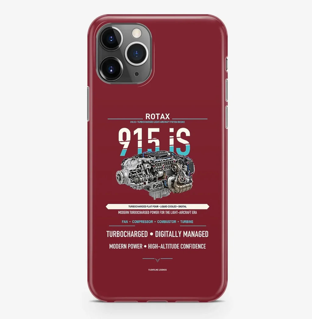 915 iS Case ProMax design on dark red iphone case promax