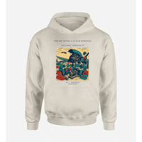 Thumbnail for VINTAGE G4452 - The Mechanic's Lunch Whistle - Premium Hoodie design on khaki premium