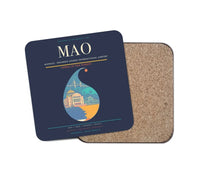 Thumbnail for Manaus - Eduardo Gomes International Airport MAO Coaster 1-Piece - Navy Blue