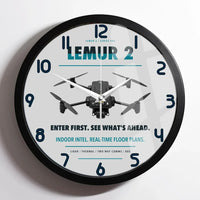 Thumbnail for BRINC LEMUR 2 design on light gray framed wall clock