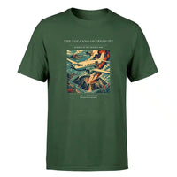 Thumbnail for VINTAGE G4206 - The Volcano Overflight - Premium T-Shirt design on darkgreen premium t shirt