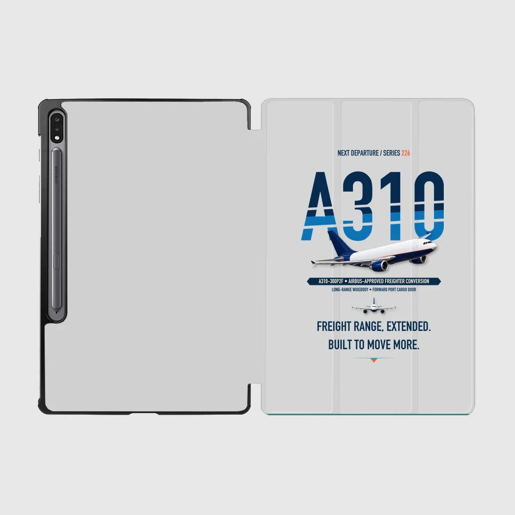 Airbus A310-300P2F design on light gray samsung tablet tablet case