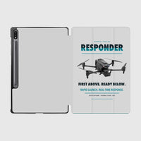 Thumbnail for BRINC Responder design on light gray samsung tablet tablet case