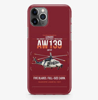 Thumbnail for Leonardo AW139 design on dark red magsafe iphone case, for iPhone Pro Max