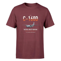 Thumbnail for Transall C-160D design on dark red double-side t-shirt, single-side print