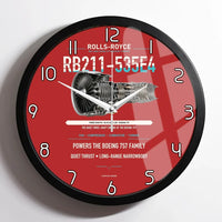 Thumbnail for RB211-535E4 design on red framed wall clock