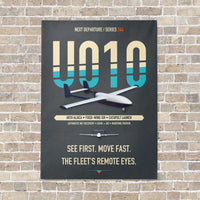 Thumbnail for Airbus U010 Aliaca Fixed-wing vertical canvas print - no frame - gray background
