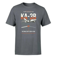 Thumbnail for KA-3B Skywarrior design on gray double-side t-shirt, single-side print