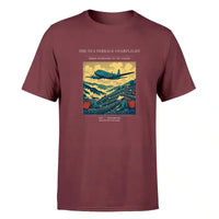 Thumbnail for VINTAGE G4342 - The Tea Terrace Overflight - Premium T-Shirt design on darkred premium t shirt