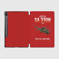 Thumbnail for Aérospatiale SA 330B Puma design on red samsung tablet tablet case