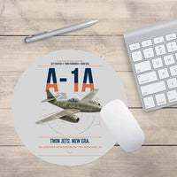 Thumbnail for Messerschmitt Me 262A-1a design on light gray round mouse pad