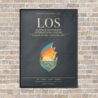 Thumbnail for Murtala Muhammed International Airport LOS - Canvas Framed - Gray