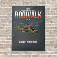 Thumbnail for Denel Rooivalk Mk 1F vertical canvas print - no frame - gray background
