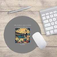 Thumbnail for VINTAGE G4336 - The Starlit Caravanserai - Designed Mouse Pads design on gray round
