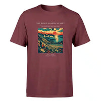 Thumbnail for VINTAGE G4475 - The Ridge Soaring Sunset - Premium T-Shirt design on darkred premium t shirt