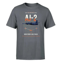 Thumbnail for AJ-2 Savage Tanker design on gray double-side t-shirt, single-side print