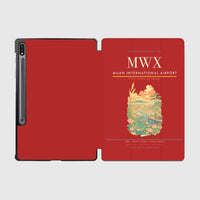 Thumbnail for Muan International Airport (MWX) design on red samsung tablet tablet case