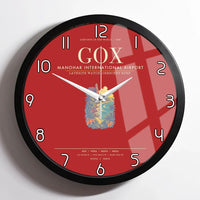 Thumbnail for Manohar International Airport Mopa GOX Wall-Clock Framed - Red