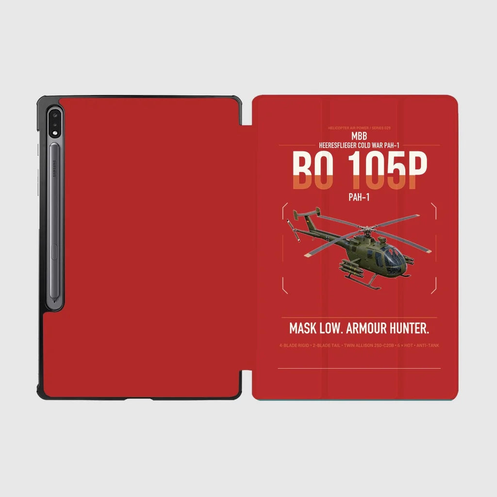 MBB BO 105P PAH-1 design on red samsung tablet tablet case