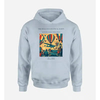 Thumbnail for VINTAGE G4394 - The Balloon Festival Dawn - Premium Hoodie design on lightblue premium