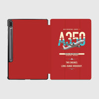 Thumbnail for Airbus A350-900 design on red samsung tablet tablet case