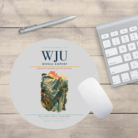 Thumbnail for Wonju Airport (WJU) design on light gray round mouse pad