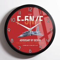Thumbnail for F-5N F Adversary design on red framed wall clock
