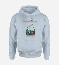 Thumbnail for Matecaña International Airport (PEI) design on light blue hoodie single-side print