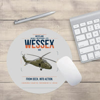Thumbnail for Westland Wessex HU5 design on light gray round mouse pad