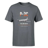 Thumbnail for P-3C Orion design on gray double-side t-shirt, single-side print