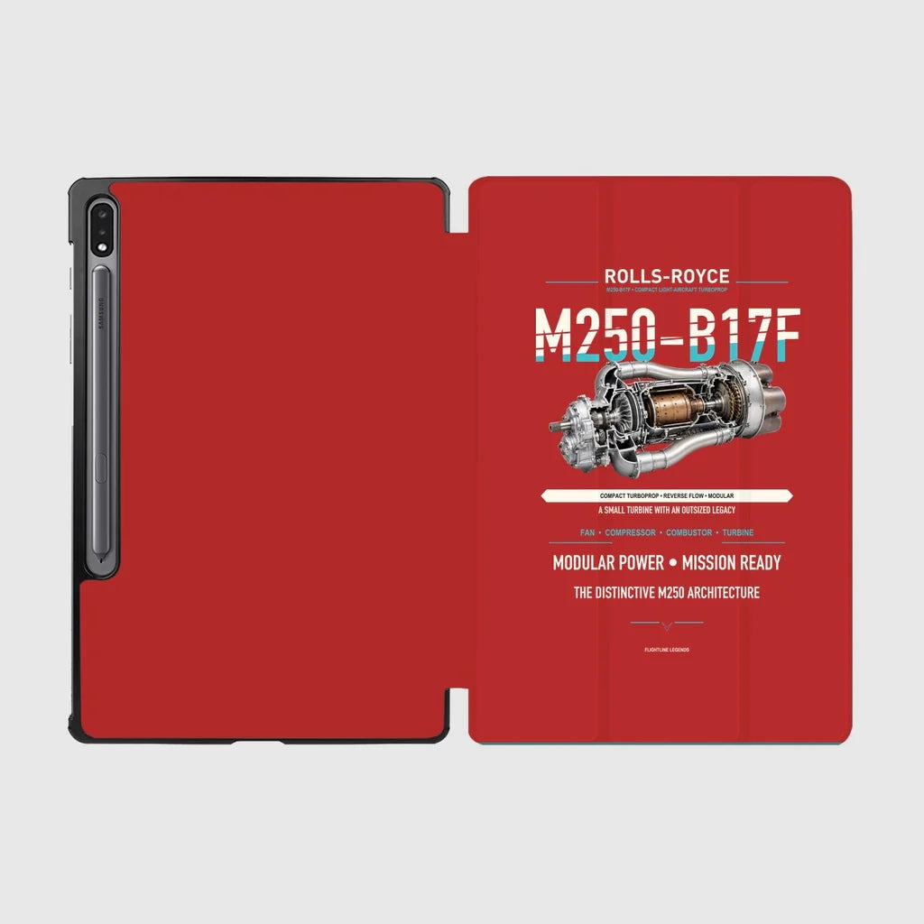 M250-B17F design on red samsung tablet tablet case