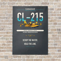 Thumbnail for Canadair CL-215 vertical canvas print - no frame - gray background