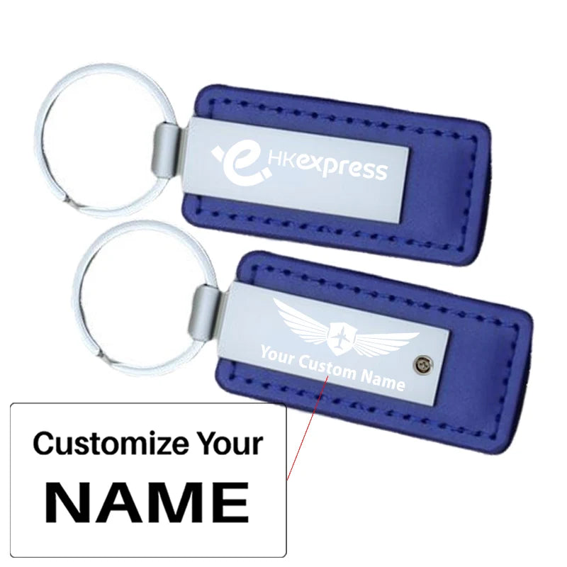 Customisable HK Express Airlines Faux Leather Key Chain - view 23