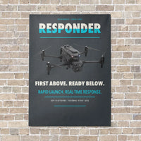 Thumbnail for BRINC Responder vertical canvas print - no frame - gray background