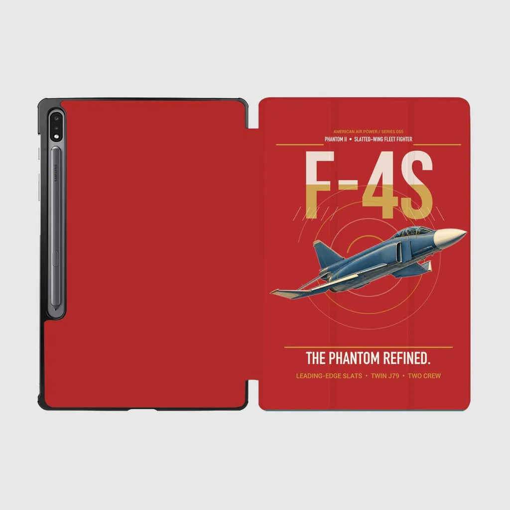 F-4S Phantom II design on red samsung tablet tablet case
