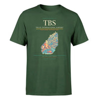 Thumbnail for Tbilisi International Airport (TBS) T-Shirt single-side front print in Dark Green | tbilisi-international-airport-tbs-double-side-t-shirt