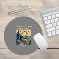 Thumbnail for VINTAGE G4526 - The Pigeon Loft - Designed Mouse Pads design on gray round