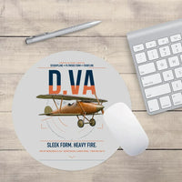 Thumbnail for Albatros D.Va design on light gray round mouse pad