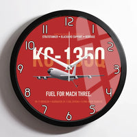 Thumbnail for KC-135Q Blackbird Tanker design on red framed wall clock