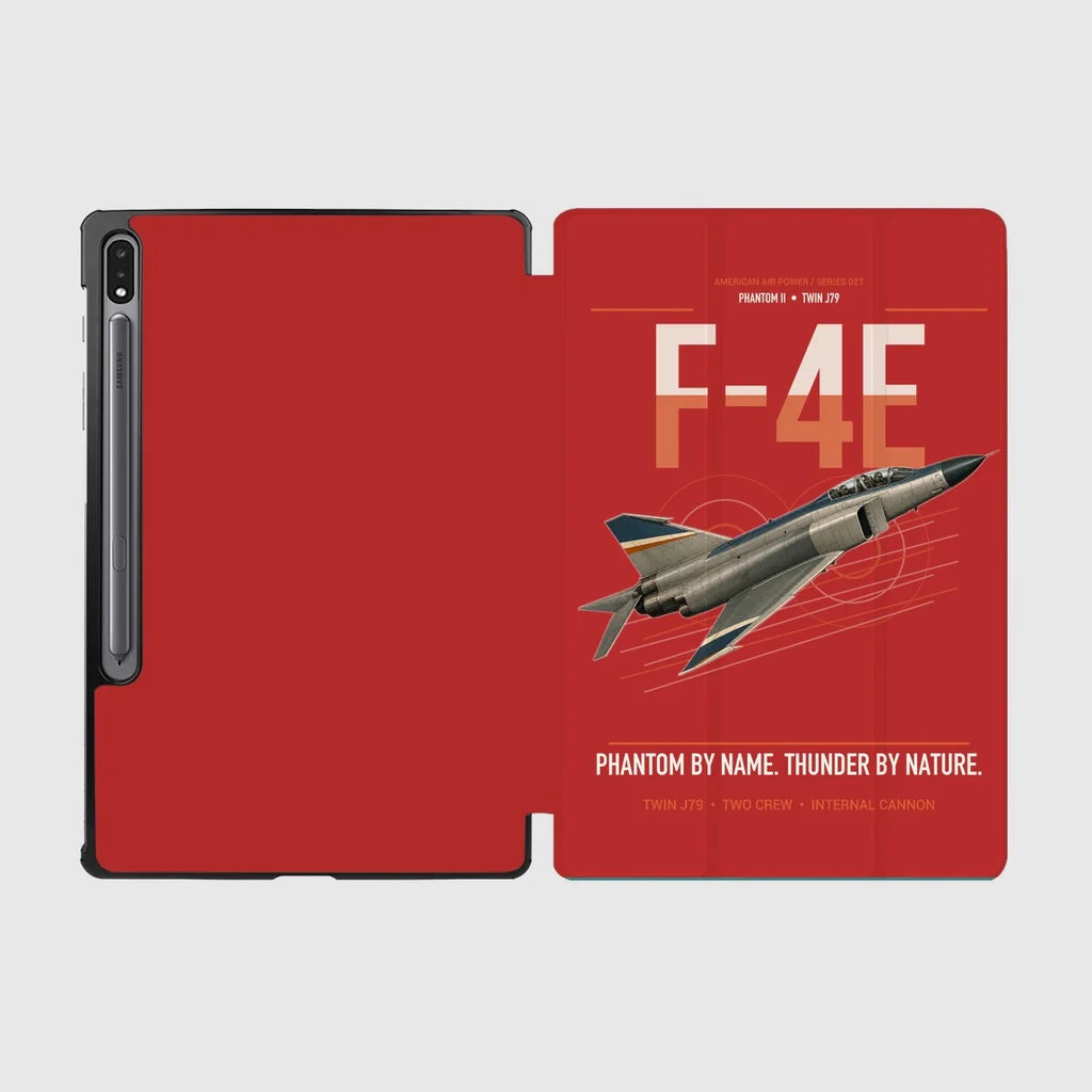 F-4E Phantom II design on red samsung tablet tablet case
